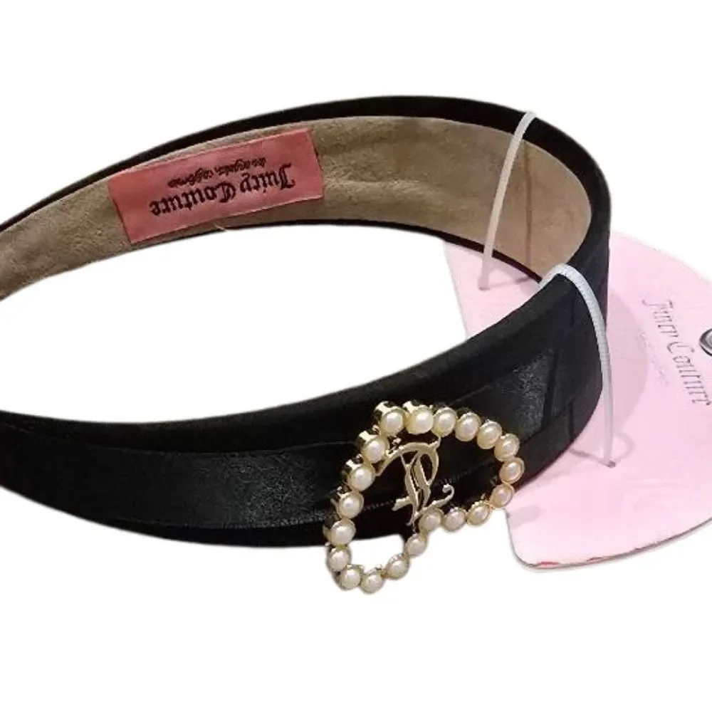 Juicy Couture JC Pearl Heart Logo Headband